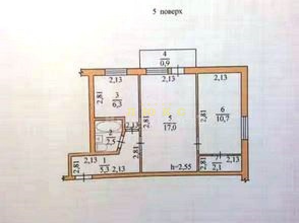 Продам 2 ком. квартиру Гайдара (Івана та Юрія Лип) ID 51884 (Фото 4)